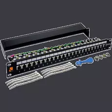 Патч-панель 19", 24xRJ45, FTP, Кат. 5е Lanmaster LAN-PPL24S5E 1U