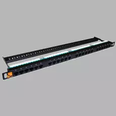 Патч-панель 19", 24xRJ45, UTP, Кат. 5е Lanmaster LAN-PPC24U5E 0.5U