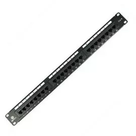 Патч-панель BNH B100.1-24-6-UNB 19", 1U, Cat 6, 24 порта RJ45 (8p8c), неэкранированная, 110 IDC