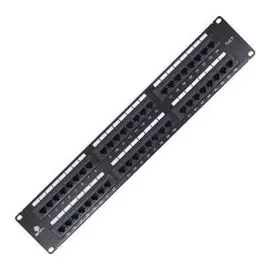 Патч-панель BNH B100.2-48-6-UNB 19", 2U, Cat 6, 48 портов RJ45 (8p8c), неэкранированная, Dual IDC (110/KRONE)