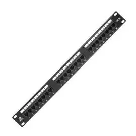 Патч-панель BNH B100.1-24-5E-LED 19", 1U, Cat 5e, 24 порта с индикацией, RJ45 (8p8c), неэкранированная, Dual IDC (110/KRONE)