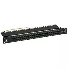 Патч-панель Cabeus PL-50-TEL-Dual IDC 19" (1U), 50 портов RJ-45, Dual IDC (телефонная раскладка)