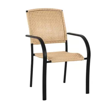 Стул Brut 56x57x81 см сталь черно-бежевый
