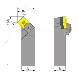 КЗТС 235022-25*1506 Державка токарная MSSNR 2525 M15-06