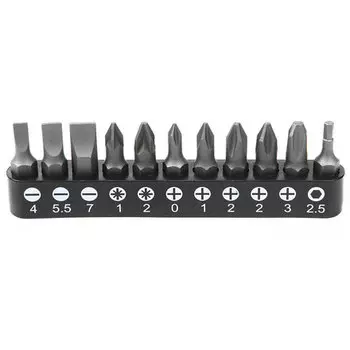 Licota ALK-8009-BIT1-CK Набор бит 1/4" 25 мм на держателе SL, PH, PZ, HEX