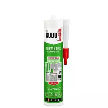 KUDO KSK-120 Герметик KUDO KSK-120 силиконовый санитарный прозрачный 280 мл