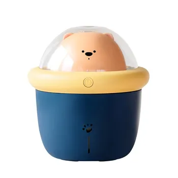Увлажнитель воздуха Lovely Space Bear Usb, ультразвуковой крутой туманообразователь, туманообразователь со светодиодной подсветкой, 200 мл, мини-автомобиль, USB-распылитель аромата воды USB Cable