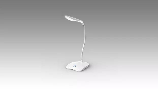 Лампа настольная Ritmix LED-210, светодиоды, 2 Вт, 6000K/100лм, регулировка яркости свечения, 3 уровня, белый