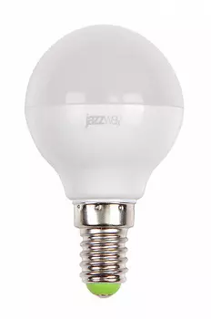 Лампа светодиодная E14 шар/G45, 7Вт, 4000K / белый, 560лм, Jazzway PLED-SP G45 7w E14 4000K (5018945)