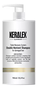 Шампунь для волос дуо-питание Keralex Double Nutrient Shampoo: Шампунь 750мл