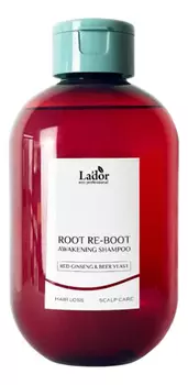 Шампунь для волос с женьшенем и пивными дрожжами Root Re-Boot Awakening Shampoo 300мл: Шампунь 300мл