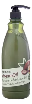 Шампунь-кондиционер для волос Argan Oil Complete Volume Up Shampoo &amp; Conditioner 530мл: Шампунь-кондиционер 530мл