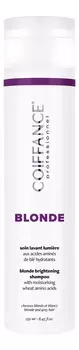 Шампунь для придания блеска светлым и мелированным волосам Blond Brightening Shampoo 250мл: Шампунь 250мл