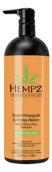 Шампунь для придания объема волосам Sweet Pineapple &amp; Honey Melon Herbal Volumizing Shampoo (ананас и медовая дыня): Шампунь 1000мл