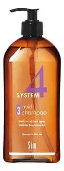 Шампунь для профилактики волос No3 System 4 Mild Shampoo: Шампунь 500мл