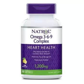Омега 3-6-9 комплекс Natrol капсулы 60шт