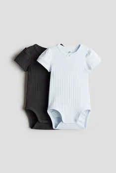 Комплект из 2 боди с пуантами H&M, мультиколор