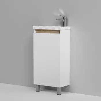 Тумба под раковину Am.Pm X-Joy 45 напольная 1 дверца белый глянец