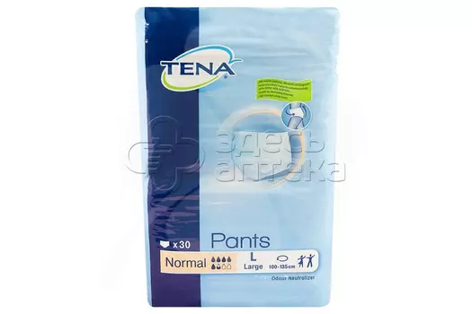 Подгузники-трусы Tena Pants для взрослых normal размер L 30 шт