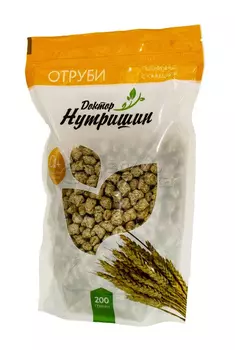 Отруби хр. пшеничные с кальцием (Доктор Нутришин) 200г
