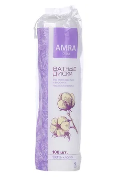 Ватные диски Амра, 100 шт