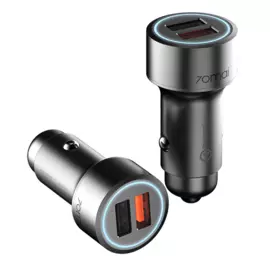 Автомобильный блок питания Xiaomi 70mai Dual USB Car Charger (Silver) (Midrive CC02)