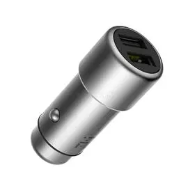 Автомобильный блок питания Xiaomi ZMi Car Charger 2xUSB 2.4A - 3.6A Silver (AP821)