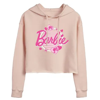 Укороченное худи с рисунком Barbie Glam для юниоров Licensed Character, розовый