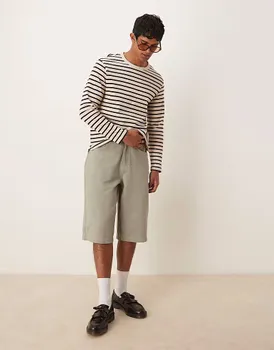 Серые джинсовые шорты ASOS DESGIN ASOS DESIGN