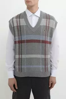 Жилет трикотажный с принтом Tommy Hilfiger