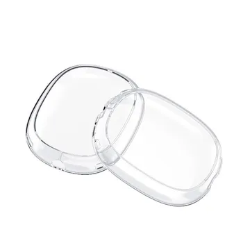 Fonken 2 шт./компл., мягкий, против царапин, прозрачный чехол для AirPods Max, ТПУ, беспроводной противоударный чехол для наушников, защитный рукав, протектор чёрный