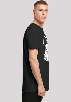 Футболка с принтом LONG CUT DISNEY MICKY MAUS DON’T SPEAK F4NT4STIC, черный