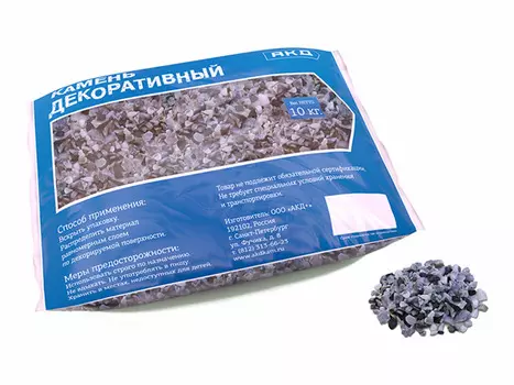 крошка мраморная шахматная 5-10 мм 10 кг