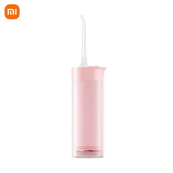 Портативный ирригатор для полости рта Xiaomi Mijia, 1400 раз/мин, быстрая промывка, IPX7, водонепроницаемый ирригатор для зубов, незаменимые инструменты для свиданий для пар белый