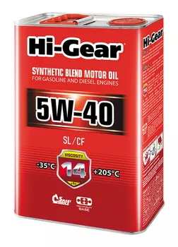 5W-40 SL/CF Масло моторное полусинтетическое 4л