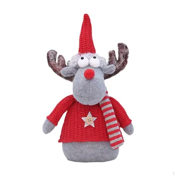 Рождественская кукла, украшение, фигурка, украшение на Рождество для камина Santa