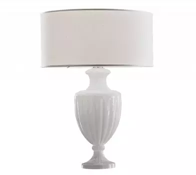 Настольная лампа Italamp 8062/GD bianco/C/shantung-bianco