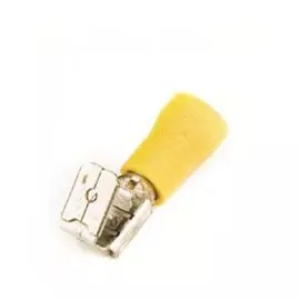 Наконечник плоский с изолир.фланцем (смешанный) DKC 2C30P 2,5-6 кв.мм 6,3х0,8 мм (РПИ-О), "Quadro" (уп/50 шт)