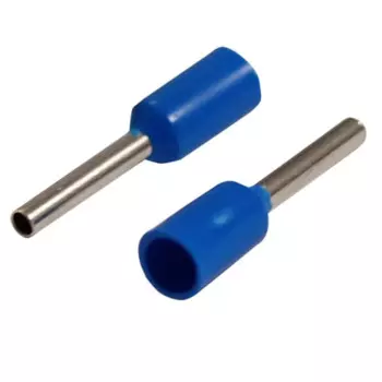 Наконечник Rexant 06-0404-A штыревой втулочный изолированный F-8 мм 0.75 мм2 (НШВи 0.75-8 / E7508) синий, в упак. 10 шт.