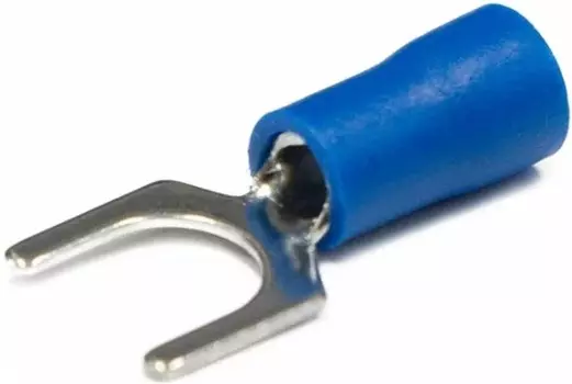 Наконечник Rexant 08-0134 вилочный изолированный 6.5 мм 1.5-2.5 мм2 (НВи 2.5-6/НВи 2-6) синий