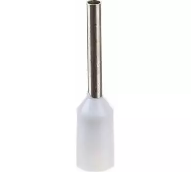 Наконечник Rexant 08-0811 штыревой втулочный изолированный F-8 мм 0.5 мм2 (НШВи 0.5-8) белый