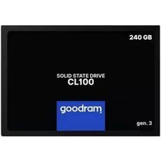 Накопитель SSD 2.5'' GoodRAM SSDPR-CL100-240-G3 CL100 240GB SATA 6Gb/s 3D TLC NAND 520/400MB/s 7mm