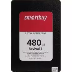 Накопитель SSD 2.5'' SmartBuy SB480GB-RVVL3-25SAT3 Revival 3 480GB SATA-III TLC 3D NAND PS3111 550/460 IOPS 81K MTBF 1.8M 7mm Bulk