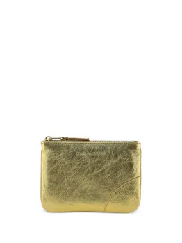 Классический бумажник на молнии Comme Des Garons Wallet, золотой