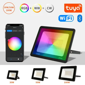 Светодиодный RGB-прожектор, 30 Вт, 50 Вт, 100 Вт