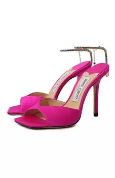 Текстильные босоножки Saeda 100 Jimmy Choo