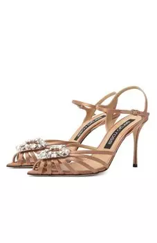 Текстильные босоножки sr Godiva Precious 90 Sergio Rossi