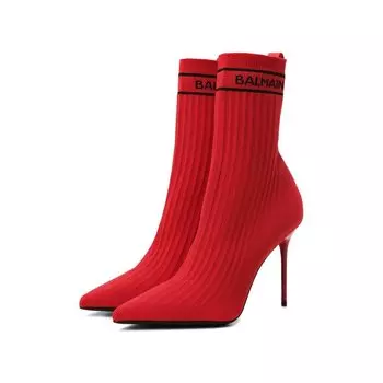 Текстильные ботильоны BOOT SKYE Balmain