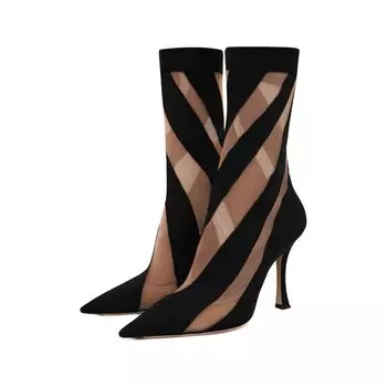Текстильные ботильоны Sock Jimmy Choo / Mugler Jimmy Choo