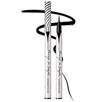Водостойкая подводка-фломастер для глаз CLIO Sharp So Simple Waterproof Pen Liner 01 Black